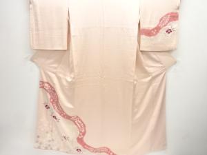 絞り流水に花模様訪問着(重ね衿付き)